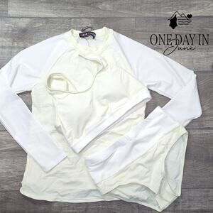 Jack Smith Crop Rashguard Bikini Swimsuit Size S